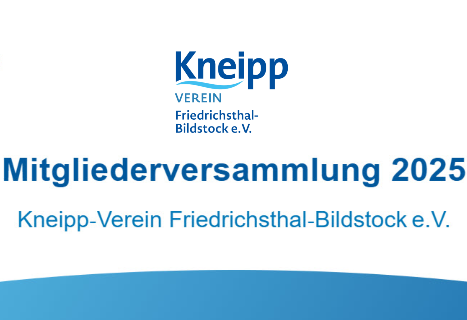 Mehr über den Artikel erfahren Mitgliederversammlung 2025